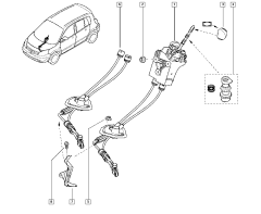 Versnellingskabel Origineel Renault Scenic Megane II 7701066651