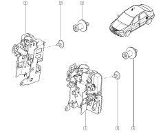 Deurslotmechanisme Nieuw Origineel Links Achter Dacia Logan 6001547507