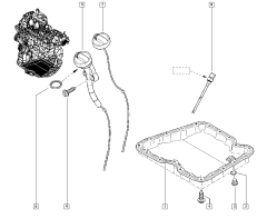 Oliepeilstok Origineel Renault Koleos Megane III 2.0 DCI 0161100QAD