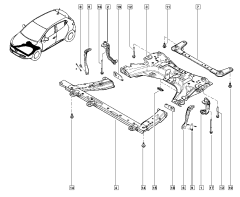 Steun, Beugel Nieuw Renault Clio 4 543171370R