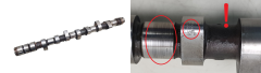Nokkenas 0801P4 2.0 8v Citroen Peugeot 1025