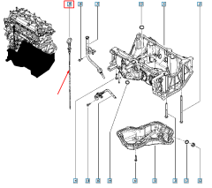 Oliepeilstok Nieuw Origineel 111405580R Renault Dacia