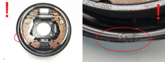 Remschijfdekselplaat Szczęk Rechts Achter 440007365R 440000396R Dacia Sandero 3 0km