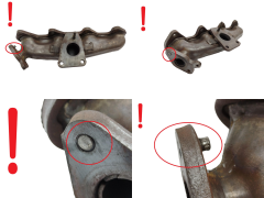Uitlaatspruitstuk 8200460501 8200869194 2.0 dCi Renault Opel Nissan 1176