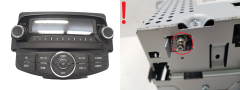 Radio CD-speler Opel Corsa E 557799431 39012676 DWGM1004