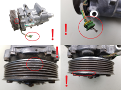 Airco Compressor 9651911180 Sanden SD6C12 1350F Citroen Peugeot