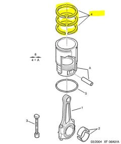 Zuigerringen Origineel Citroen Peugeot 1.4 16V ET3J4 0640S8