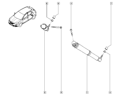Schokdemper Achter Origineel Renault Scenic IV 562103341R