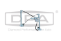 Raammechanisme Doe Skoda 1U0837461B 88370364602 DPA