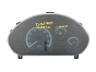 Snelheidsmeter Daewoo Matiz 96566387 54244