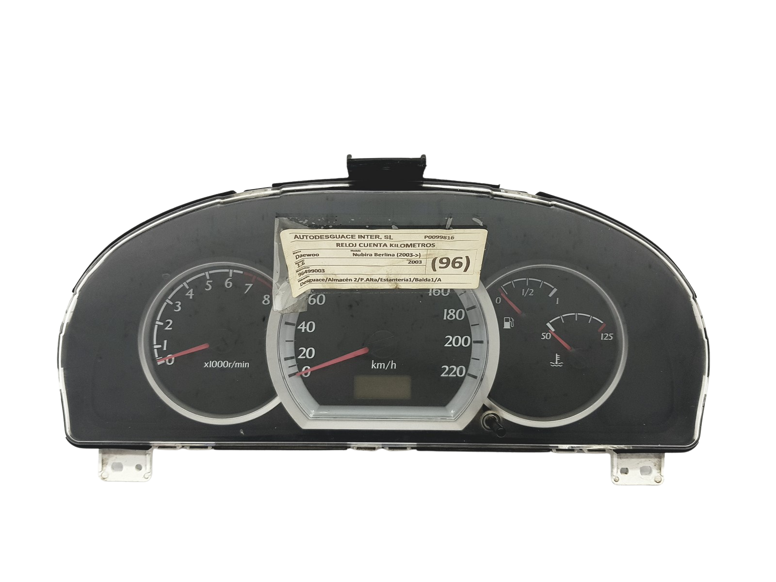 Toerenteller Chevrolet Lacetti 96499003HM 57627 main product photo