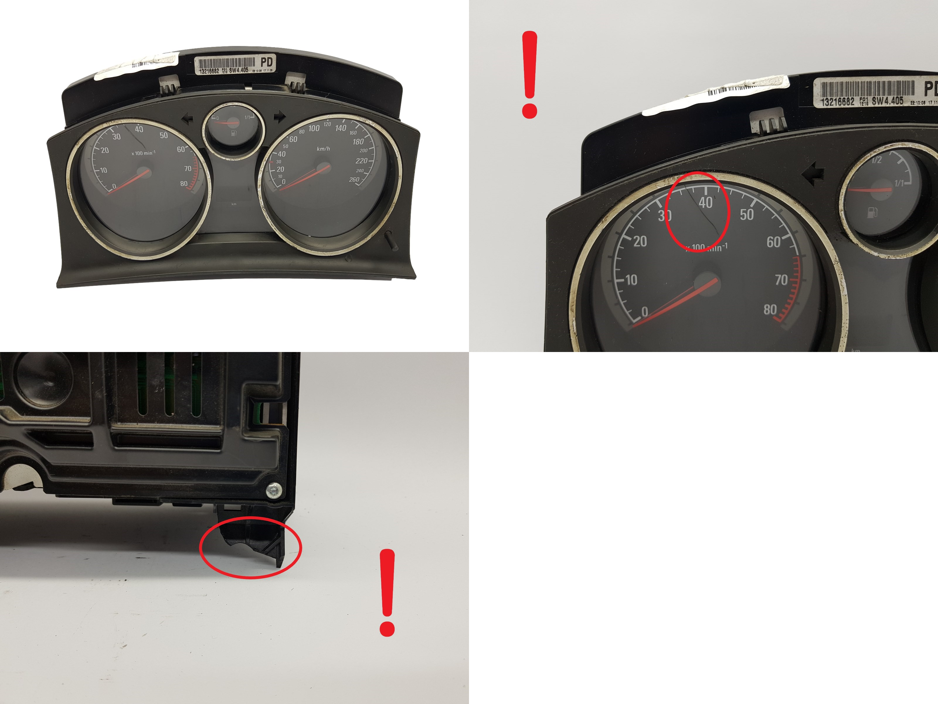 Toerenteller Opel Astra H 13216682PD 2565 main product photo