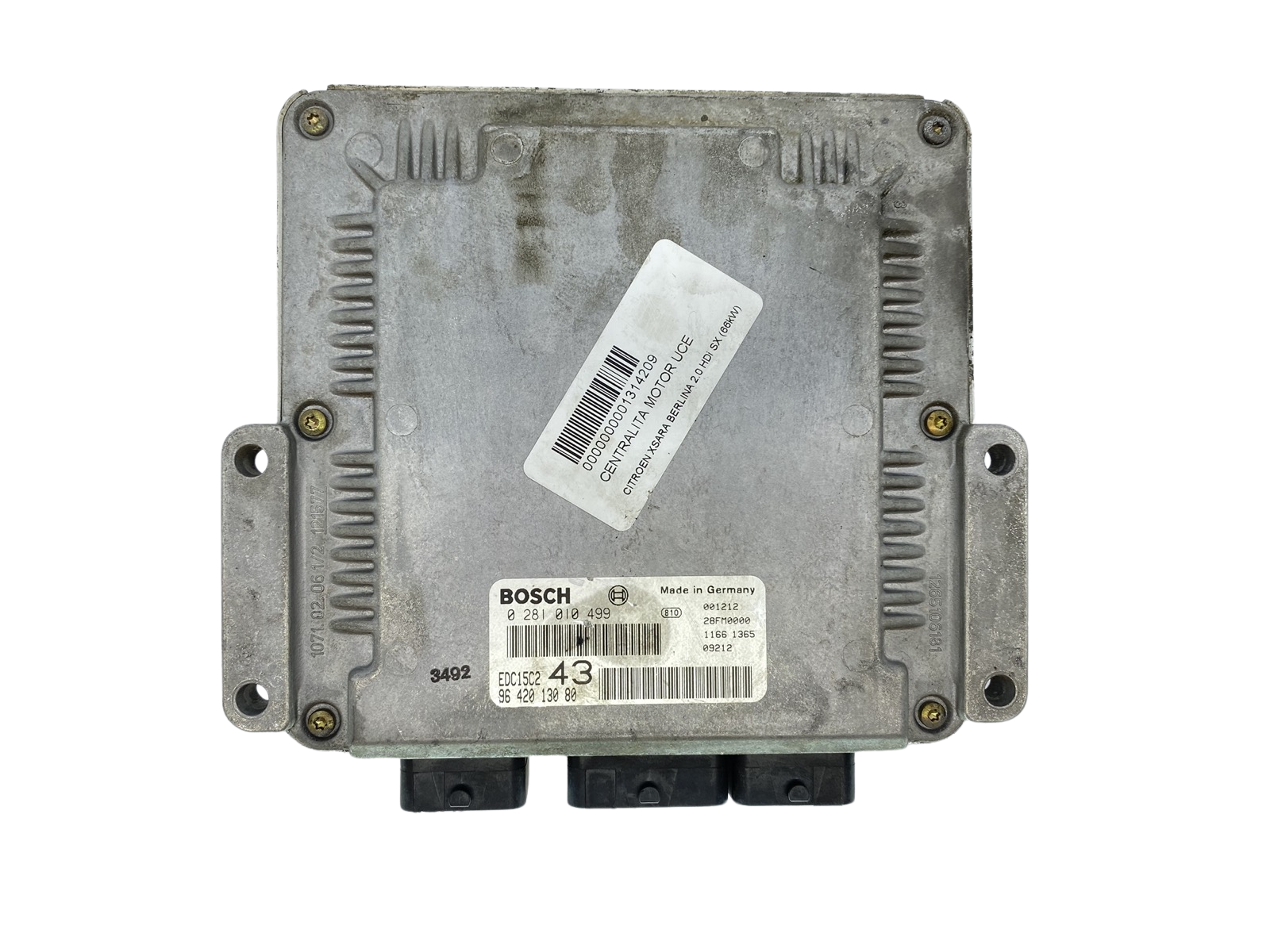 Regeleenheid 0281010499 9642013080 PSA Bosch 63918 main product photo