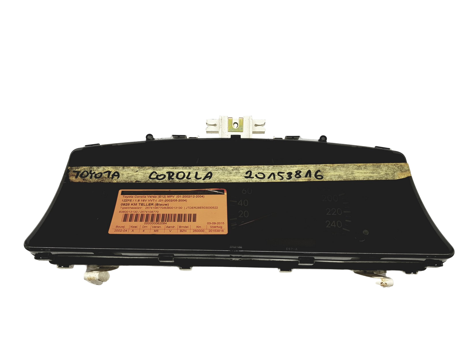 Snelheidsmeter Toyota Corolla 83800-13130 257410-8770 52404 main product photo