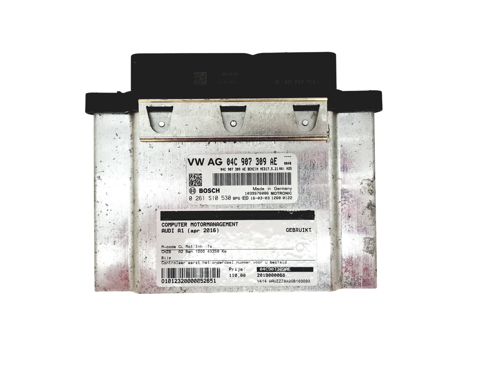 Regeleenheid 04C907309AE 0261S10530 VW Bosch 29559 main product photo