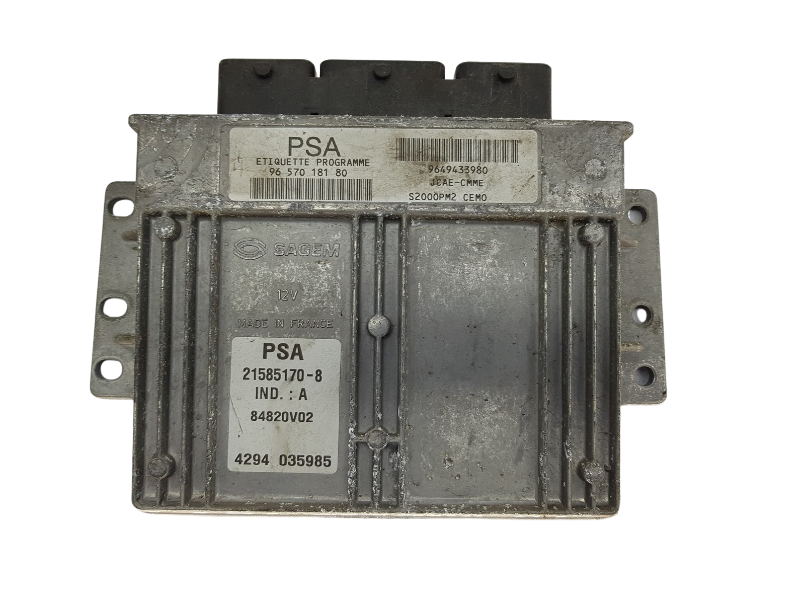 Regeleenheid 9657018180 9649433980 21585170-8 84820V02 PSA Sagem 13488 main product photo