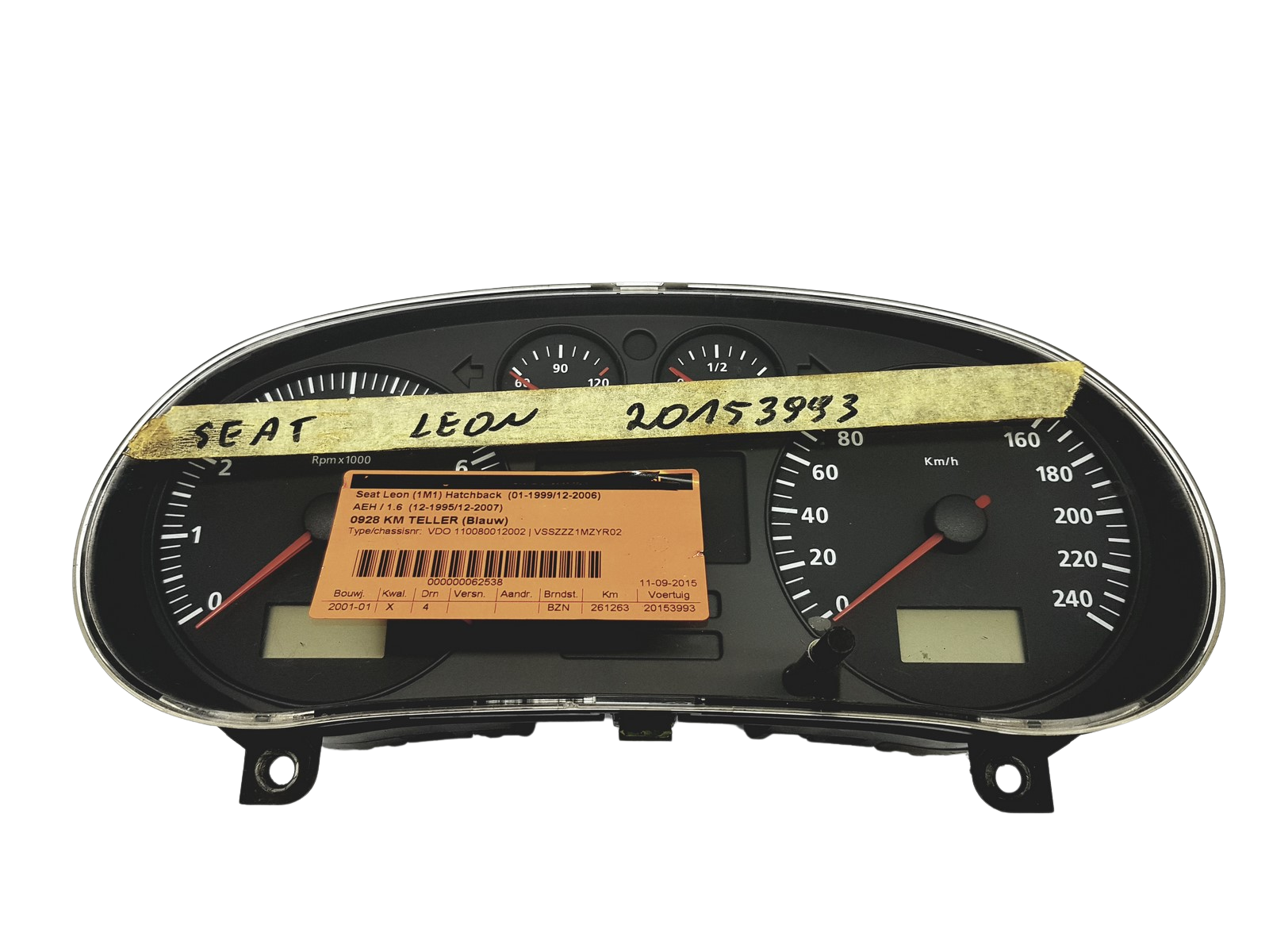 Snelheidsmeter Seat Toledo W01M0920800A 110080012002 53502 main product photo