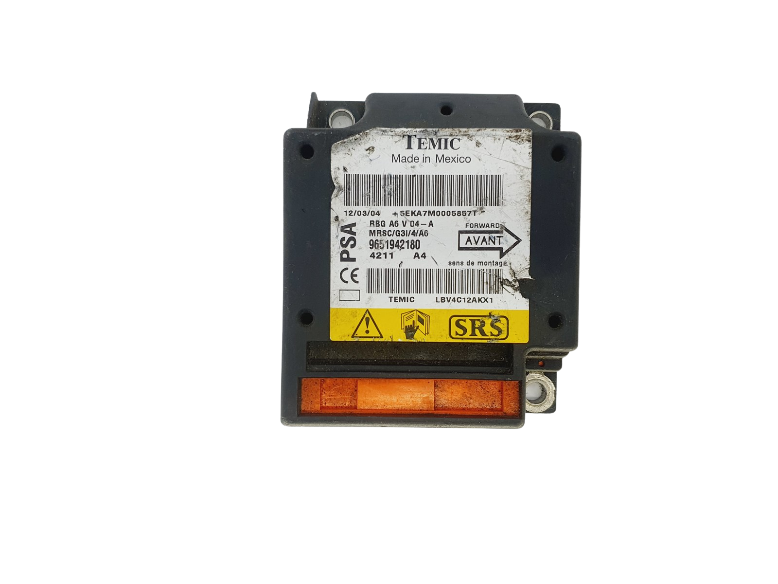 Controle-eenheid module 9651942180 RBGA6V04-A PSA Temic main product photo