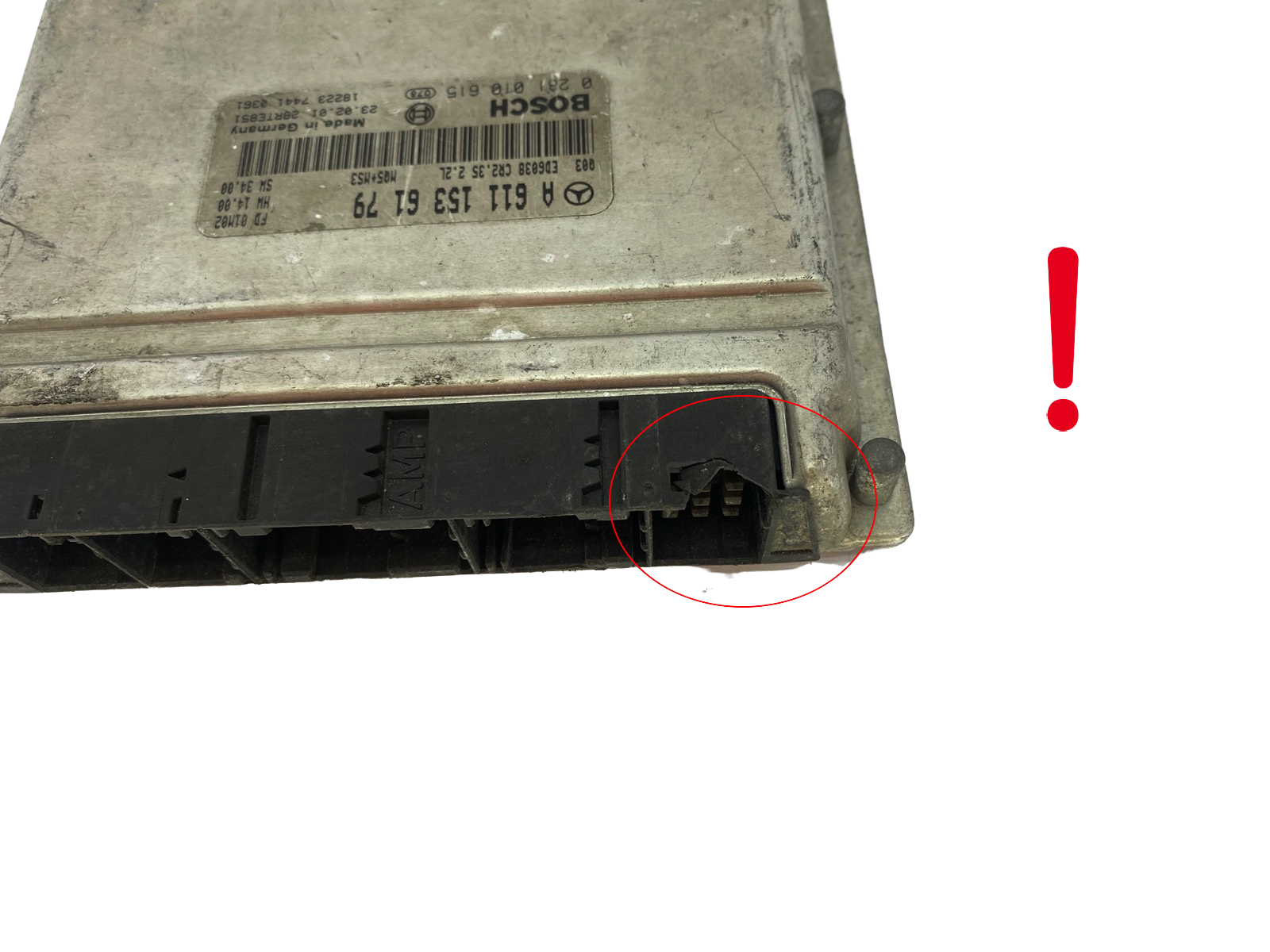 ECU Motormanagement A6111536179 0281010615 Mercedes 50199 main product photo