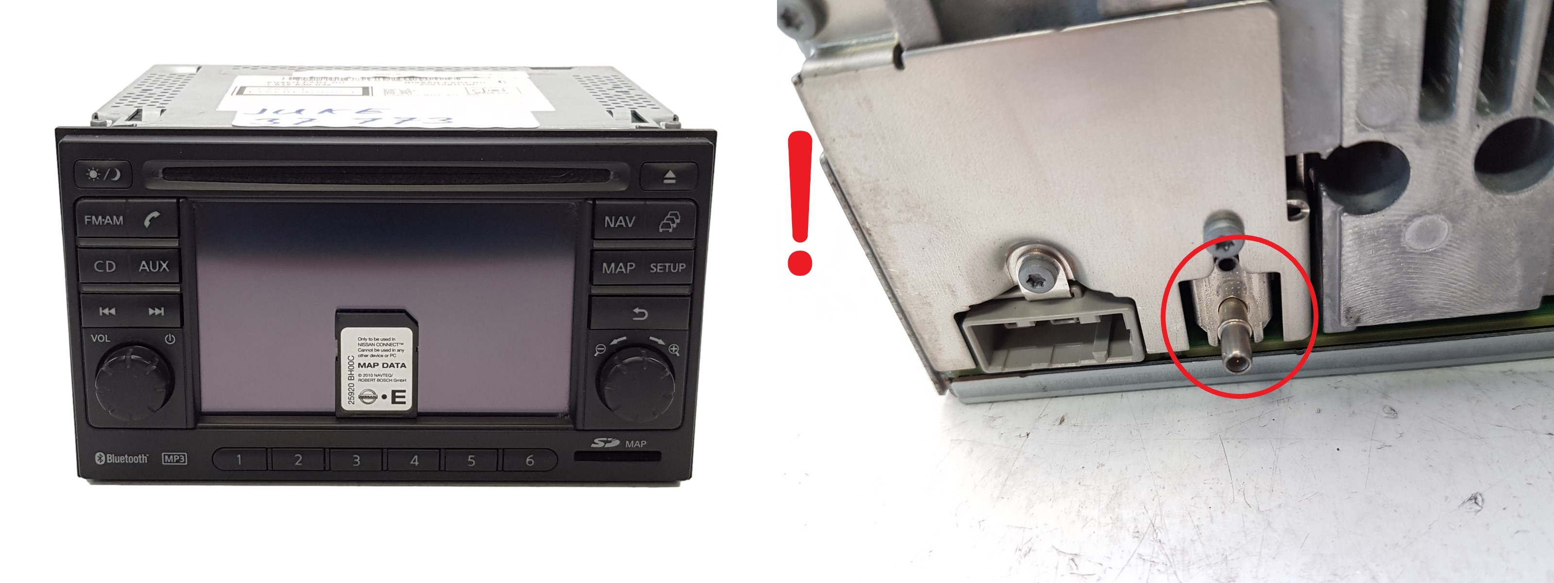 Navigatie Radio Nissan Juke 25915BH10C 25920BH00C main product photo