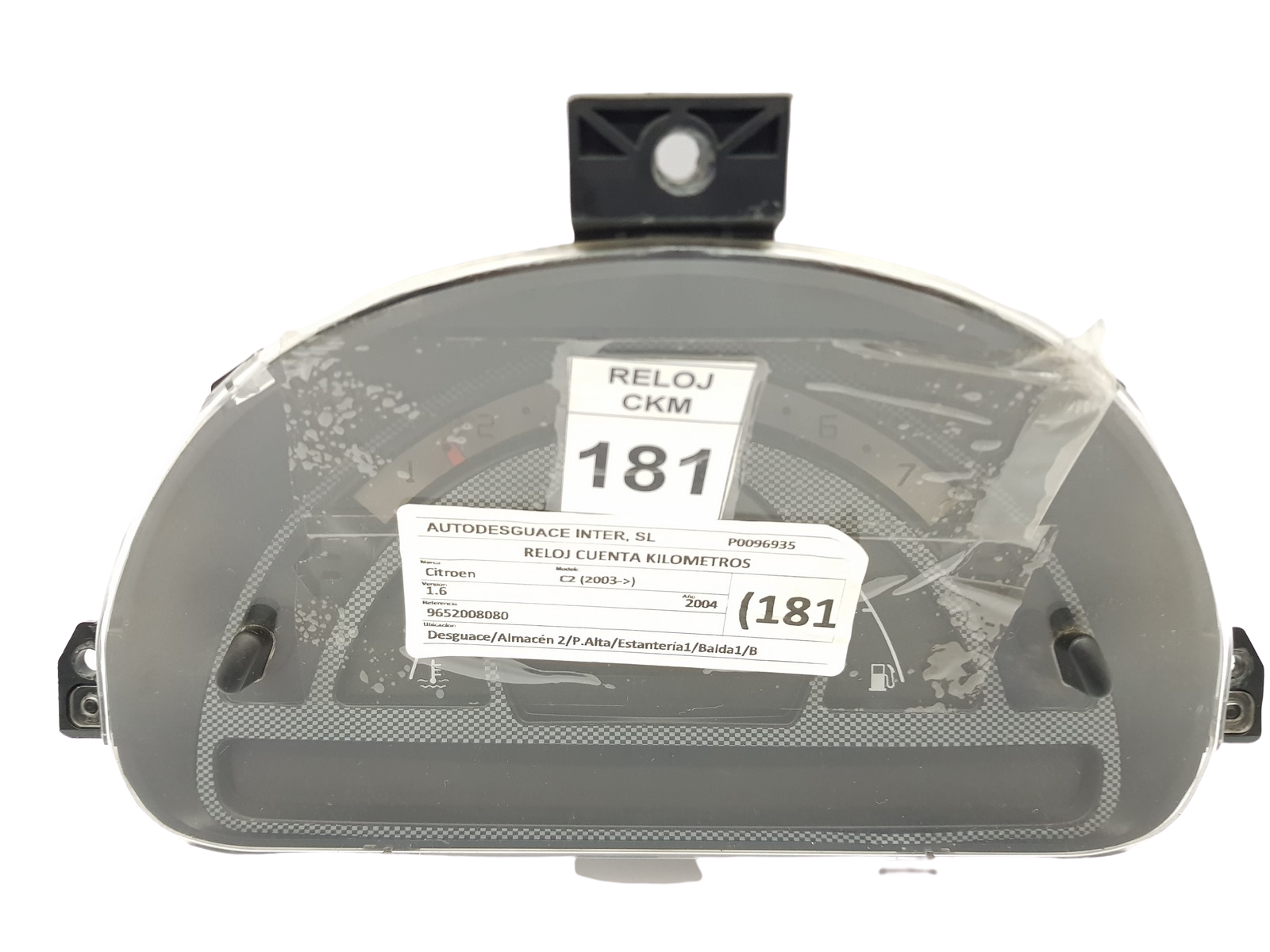 Snelheidsmeter Citroen C2 9652008080 G 00 26958 main product photo