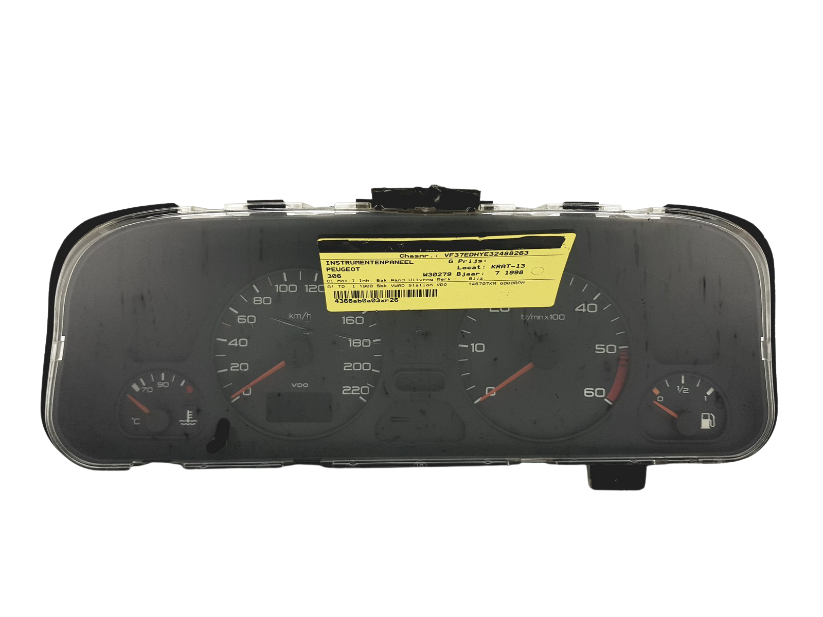Toerenteller Peugeot 306 9635408880 110008808042 49796 main product photo