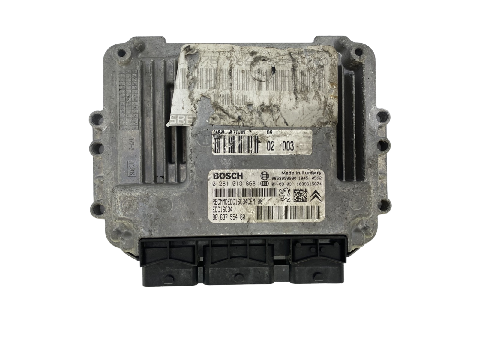 Regeleenheid 0281013868 9663755480 9653958980 PSA Bosch 53127 main product photo