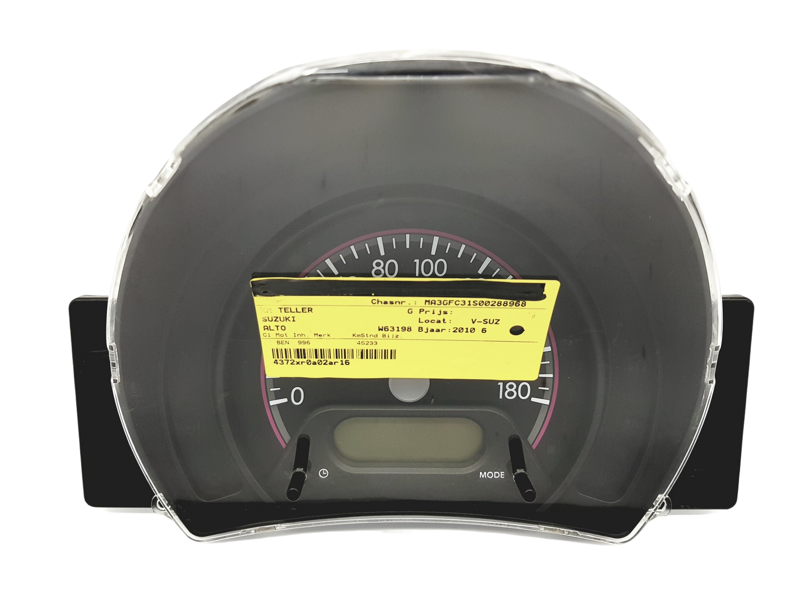 Snelheidsmeter Nissan Pixo Suzuki Alto 34100M68K01 52031 main product photo
