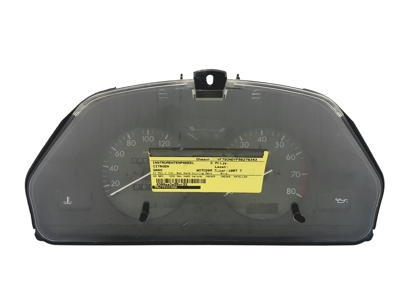Snelheidsmeter Citroen Saxo 9627933380 09028029907 49173 main product photo