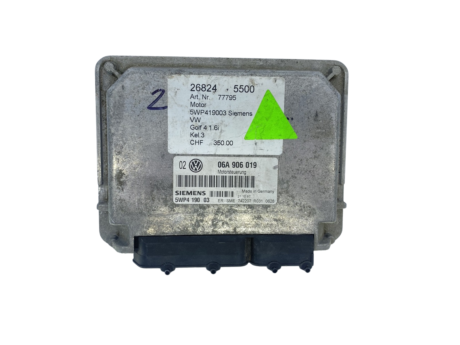 Regeleenheid 06A906019 5WP4190 03 Volkswagen Siemens 58608 main product photo